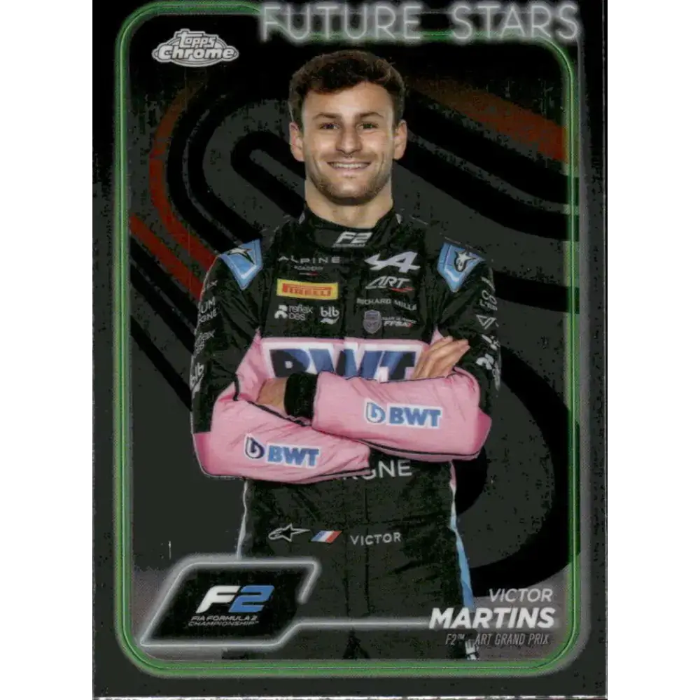 2024 Topps Chrome Formula 1 #30 Victor Martins NM-MT F2 - ART Grand Prix Racing Card - Racing Card Single