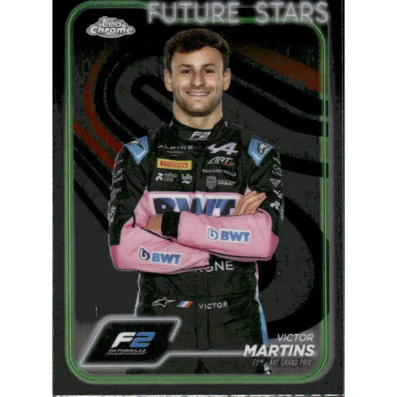 2024 Topps Chrome Formula 1 #30 Victor Martins NM-MT F2 - ART Grand Prix Racing Card - Racing Card Single
