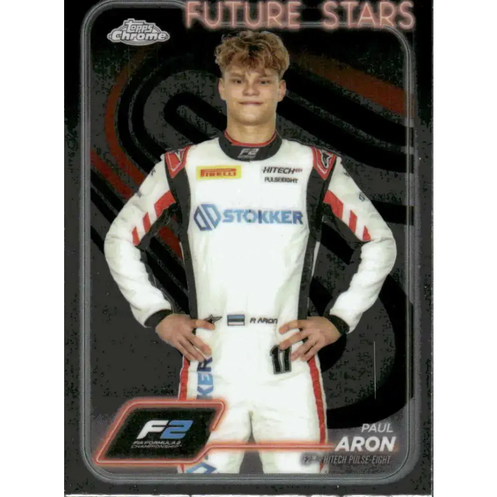 2024 Topps Chrome Formula 1 #31 Paul Aron NM-MT F2 - Hitech Pulse-Eight Racing Card - Racing Card Single