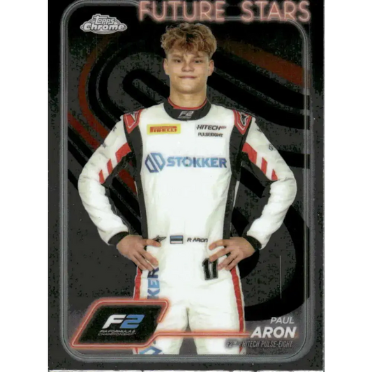 2024 Topps Chrome Formula 1 #31 Paul Aron NM-MT F2 - Hitech Pulse-Eight Racing Card - Racing Card Single