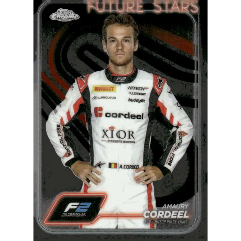 2024 Topps Chrome Formula 1 #32 Amaury Cordeel NM-MT F2 - Hitech Pulse-Eight Racing Card - Racing Card Single