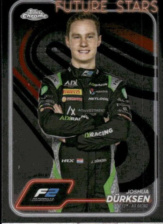 2024 Topps Chrome Formula 1 #35 Joshua Durksen NM-MT F2 - AIX Racing Racing Card - Racing Card Single