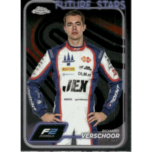 2024 Topps Chrome Formula 1 #37 Richard Verschoor NM-MT F2 - Trident Racing Card - Racing Card Single