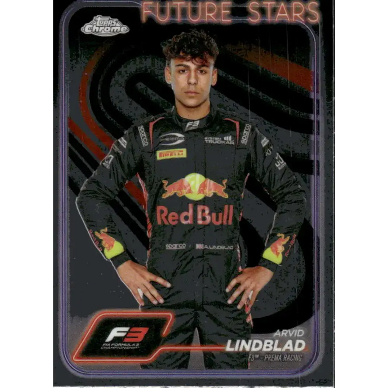 2024 Topps Chrome Formula 1 #45 Arvid Lindblad NM-MT F3 - PREMA Racing Racing Card - Racing Card Single