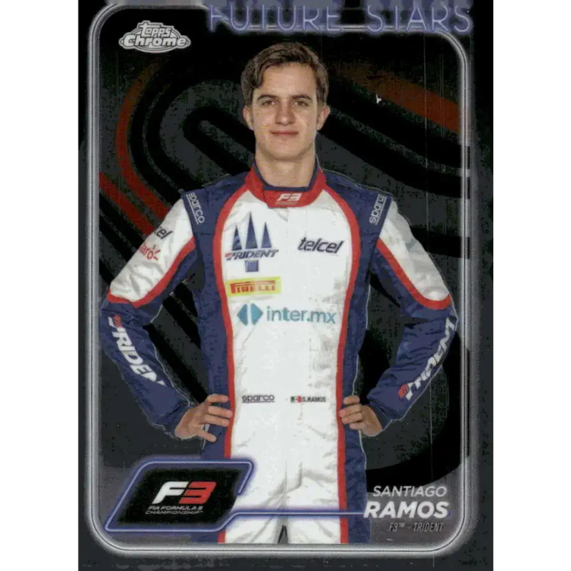 2024 Topps Chrome Formula 1 #48 Santiago Ramos EX Excellent F3 - Trident Racing Card - Racing Card Single