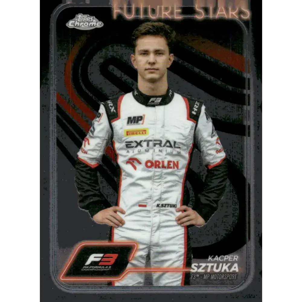 2024 Topps Chrome Formula 1 #50 Kacper Sztuka NM-MT F3 - MP Motorsport Racing Card