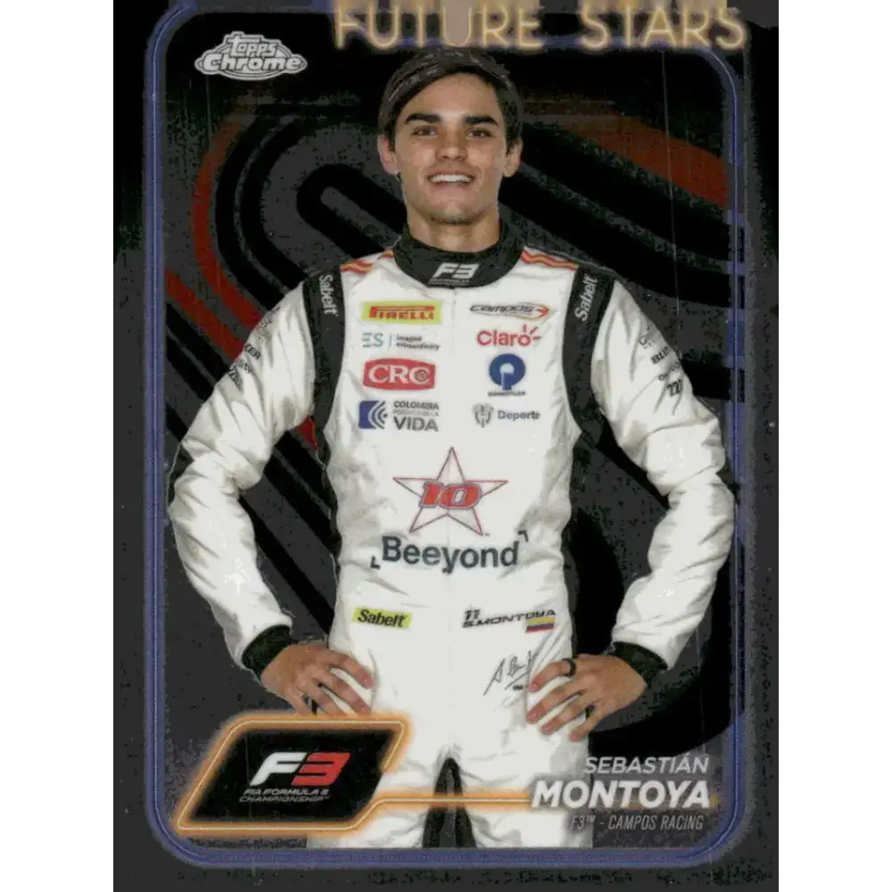 2024 Topps Chrome Formula 1 #53 Sebastian Montoya NM-MT F3 - Campos Racing Racing Card - Racing Card Single
