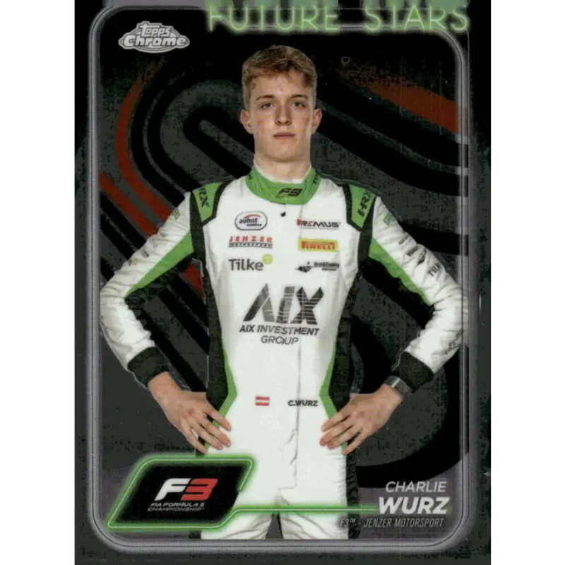 2024 Topps Chrome Formula 1 #58 Charlie Wurz NM-MT F3 - Jenzer Motorsport Racing Card - Racing Card Single