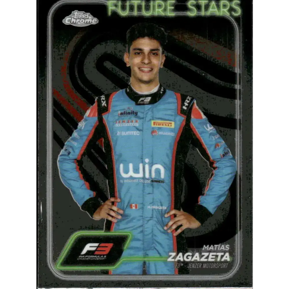 2024 Topps Chrome Formula 1 #60 Matias Zagazeta EX Excellent F3 - Jenzer Motorsport Racing Card
