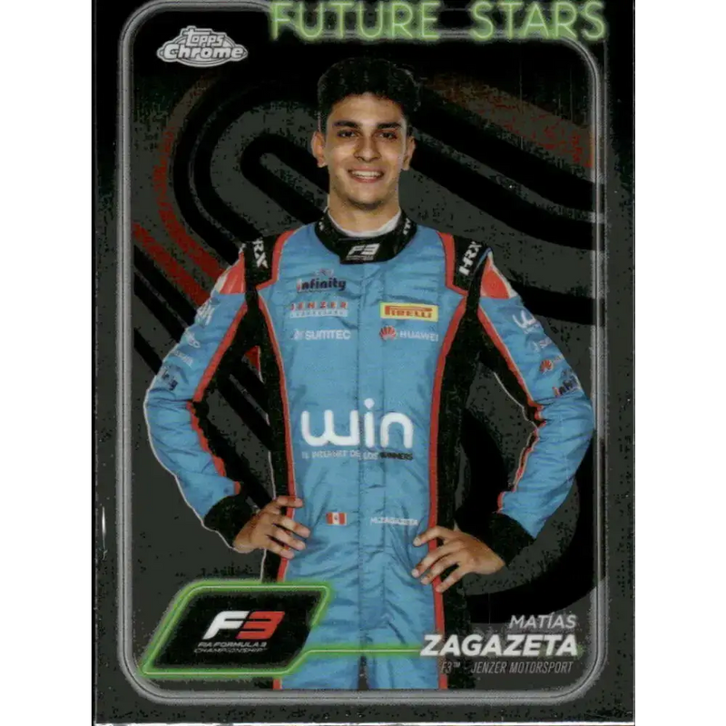 2024 Topps Chrome Formula 1 #60 Matias Zagazeta EX Excellent F3 - Jenzer Motorsport Racing Card