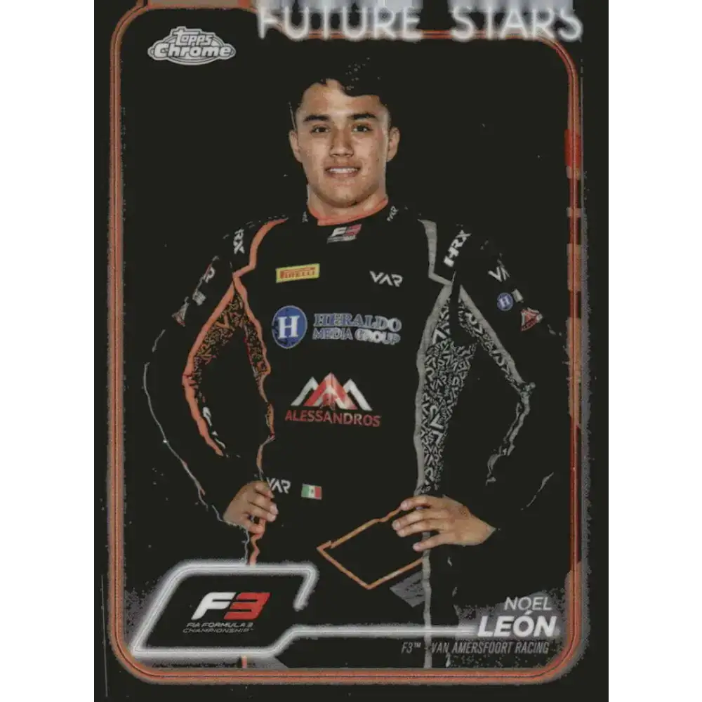 2024 Topps Chrome Formula 1 #61 Noel Leon NM-MT F3 - Van Amersfoort Racing Racing Card - Racing Card Single