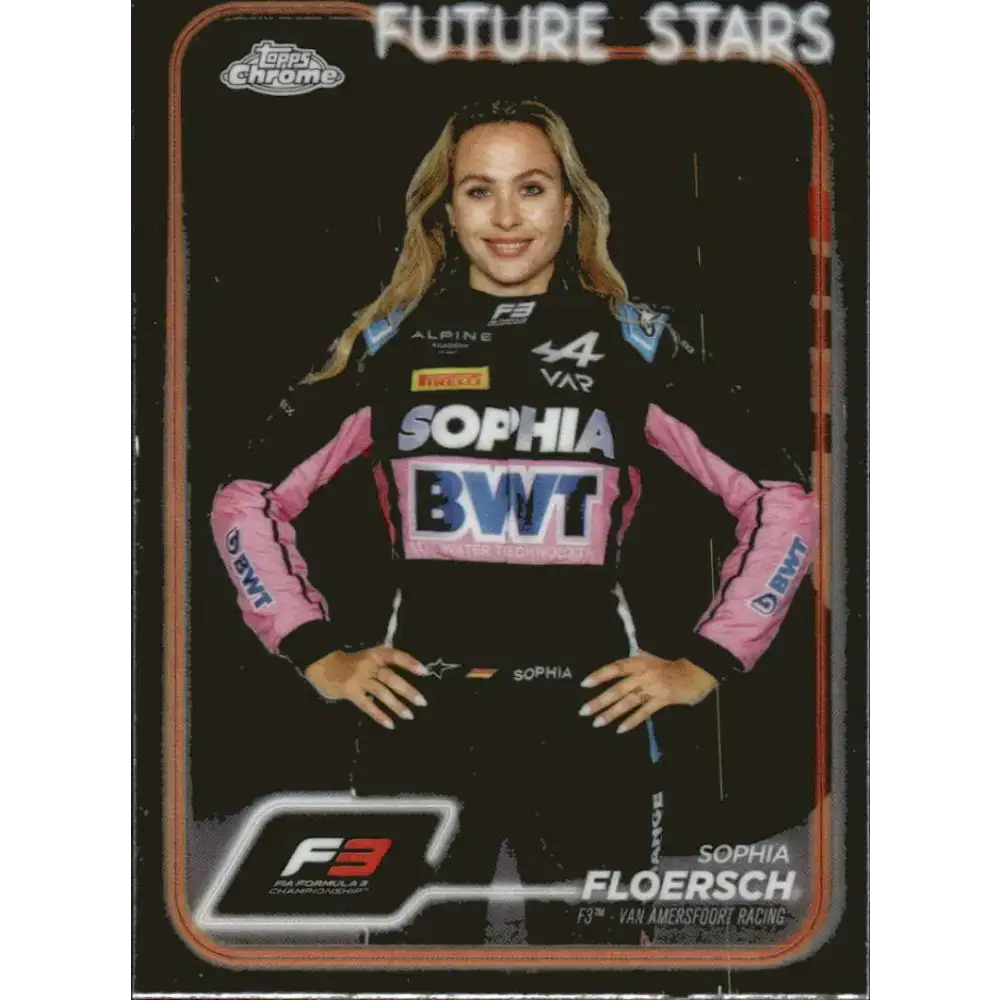 2024 Topps Chrome Formula 1 #62 Sophia Floersch NM-MT F3 - Van Amersfoort Racing Racing Card - Racing Card Single