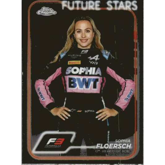 2024 Topps Chrome Formula 1 #62 Sophia Floersch NM-MT F3 - Van Amersfoort Racing Racing Card - Racing Card Single