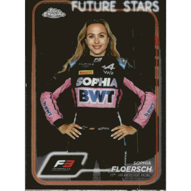 2024 Topps Chrome Formula 1 #62 Sophia Floersch NM-MT F3 - Van Amersfoort Racing Racing Card - Racing Card Single