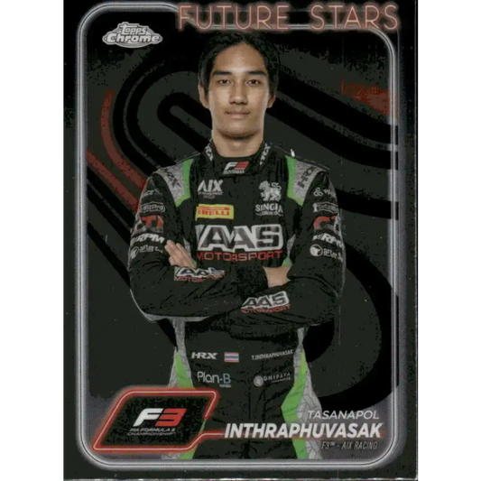 2024 Topps Chrome Formula 1 #67 Tasanapol Inthraphuvasak EX Excellent F3 - AIX Racing Racing Card - Racing Card Single