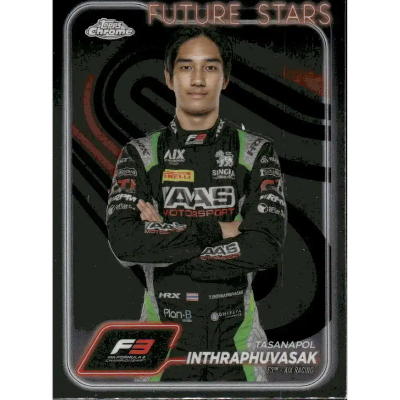 2024 Topps Chrome Formula 1 #67 Tasanapol Inthraphuvasak NM-MT F3 - AIX Racing Racing Card - Racing Card Single