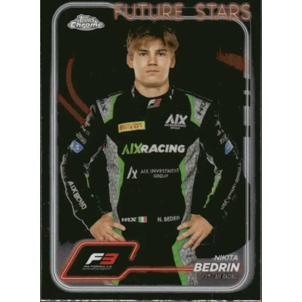 2024 Topps Chrome Formula 1 #68 Nikita Bedrin NM-MT F3 - AIX Racing Racing Card - Racing Card Single