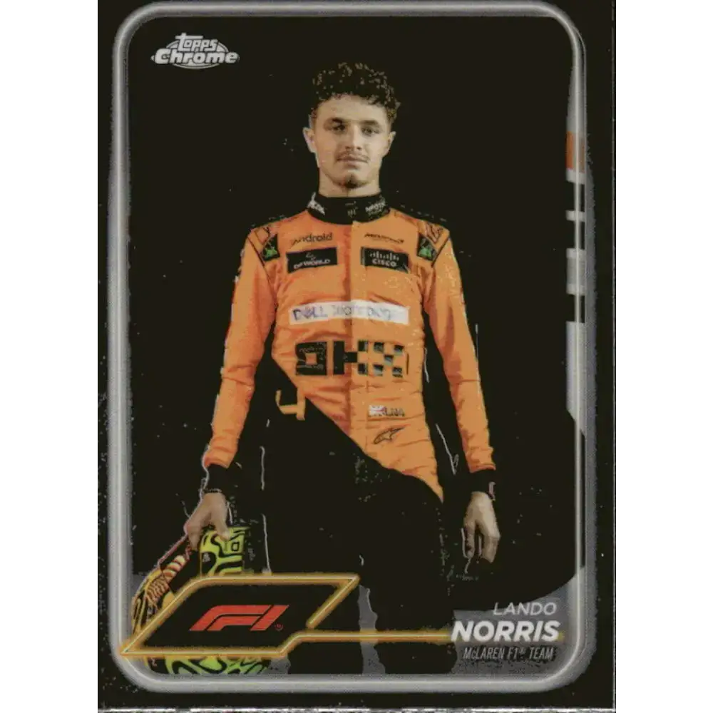 2024 Topps Chrome Formula 1 #7 Lando Norris NM-MT McLaren F1 Team Racing Card - Racing Card Single
