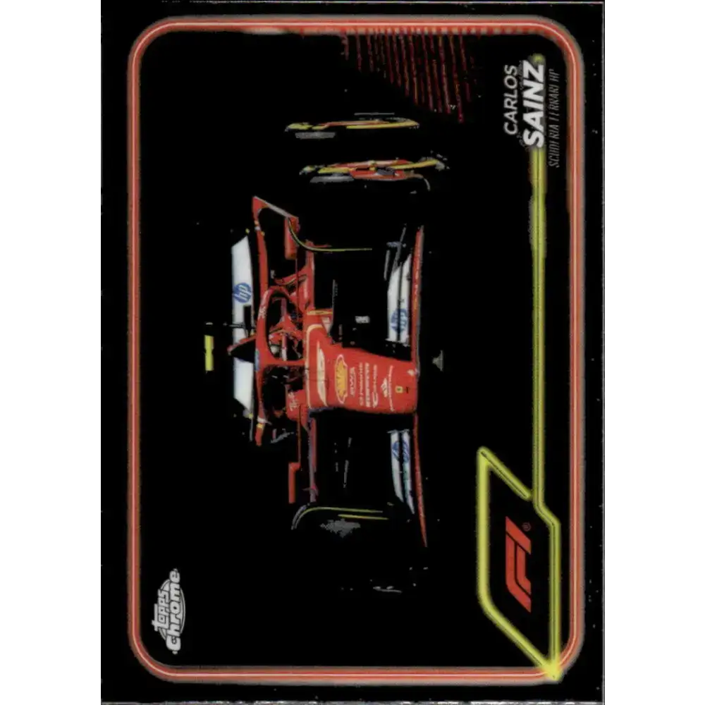 2024 Topps Chrome Formula 1 #76 Carlos Sainz EX Excellent Scuderia Ferrari HP Racing Card - Racing Card Single