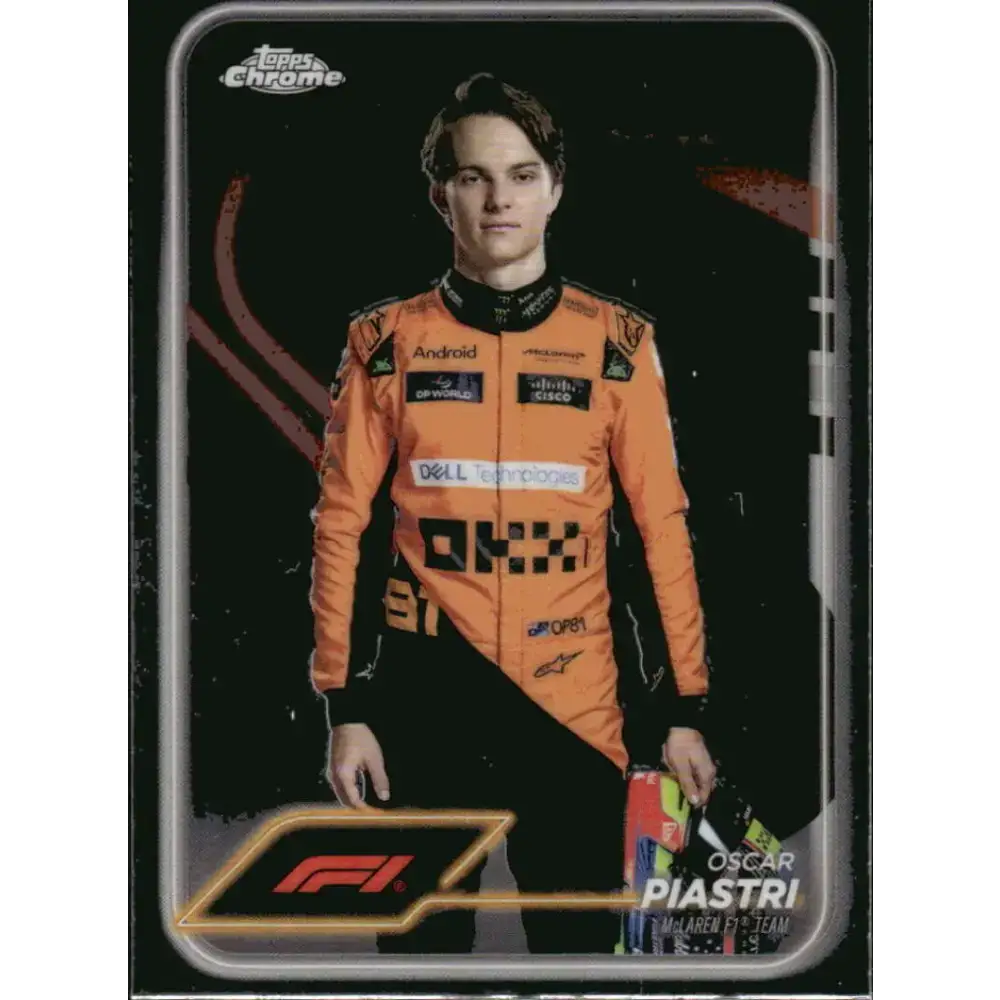 2024 Topps Chrome Formula 1 #8 Oscar Piastri EX Excellent McLaren F1 Team Racing Card - Racing Card Single