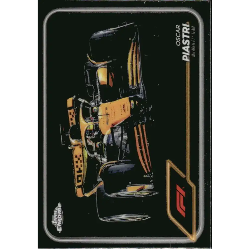2024 Topps Chrome Formula 1 #80 Oscar Piastri NM-MT McLaren F1 Team Racing Card - Racing Card Single