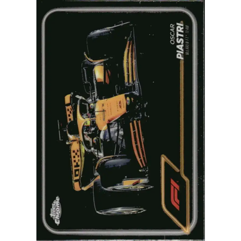 2024 Topps Chrome Formula 1 #80 Oscar Piastri NM-MT McLaren F1 Team Racing Card - Racing Card Single