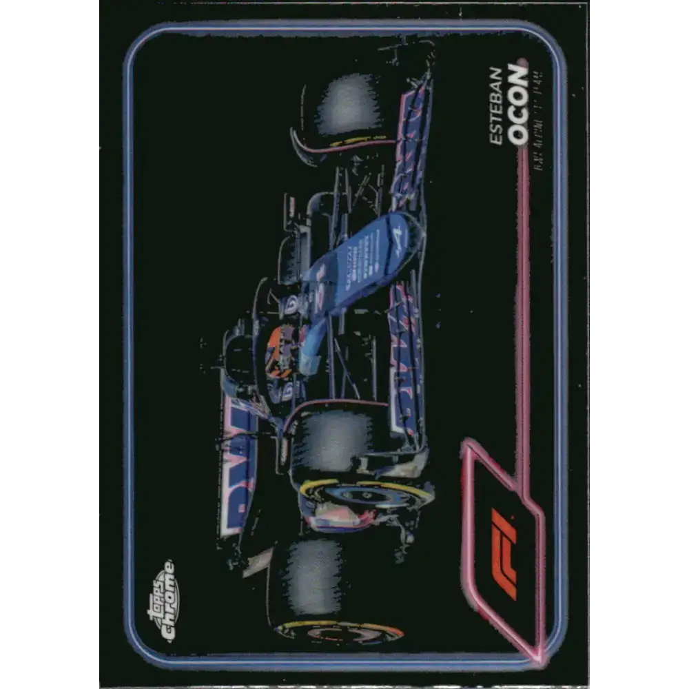 2024 Topps Chrome Formula 1 #81 Esteban Ocon NM-MT BWT Alpine F1 Team Racing Card - Racing Card Single