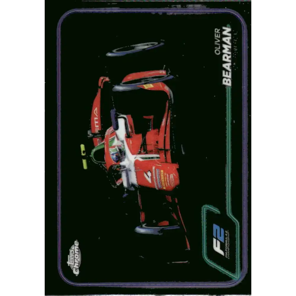 2024 Topps Chrome Formula 1 #93 Oliver Bearman NM-MT F2 - PREMA Racing Racing Card - Racing Card Single