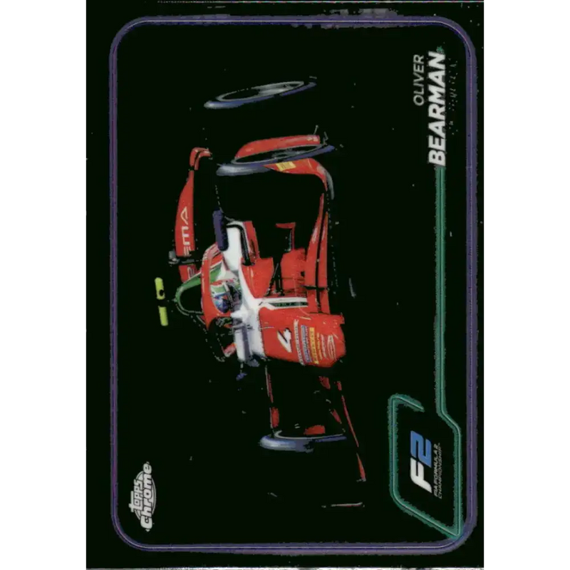 2024 Topps Chrome Formula 1 #93 Oliver Bearman NM-MT F2 - PREMA Racing Racing Card - Racing Card Single