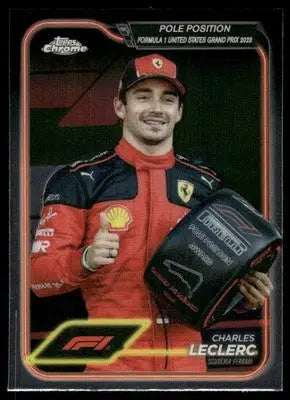 2024 Topps Chrome Formula 1 Charles Leclerc #155 Racing - Racing Card Single