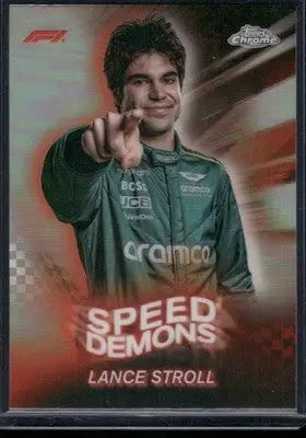 2024 Topps Chrome Formula 1 Speed Demons Lance Stroll #SD-12 Speed Demons - Racing Card Single