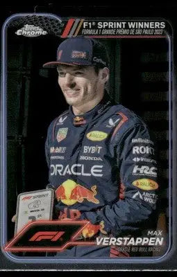 2024 Topps Chrome Formula 1 Sprint Winners Max Verstappen #153 Formula 1 Racing - Racing Card Single