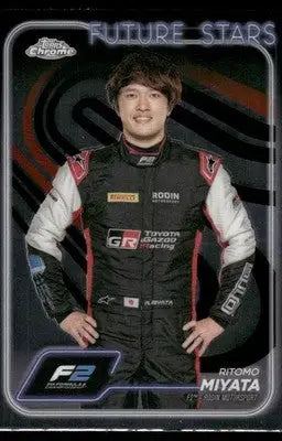 2024 Topps Chrome Formula 2 Future Stars Ritomo Miyata #26 Auto Racing - Racing Card Single