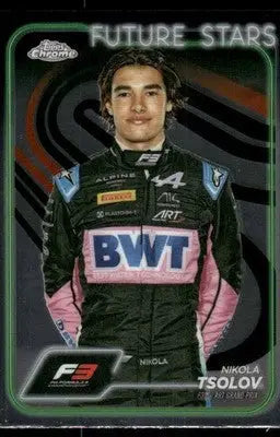 2024 Topps Chrome Formula 3 Future Stars Nikola Tsolov #66 Auto Racing - Racing Card Single