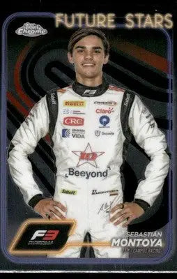 2024 Topps Chrome Formula 3 Future Stars Sebastian Montoya #161 Auto Racing - Racing Card Single