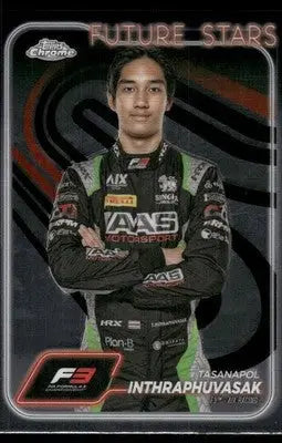 2024 Topps Chrome Formula 3 Future Stars Tasanapol Inthraphuvasak #67 - Racing Card Single