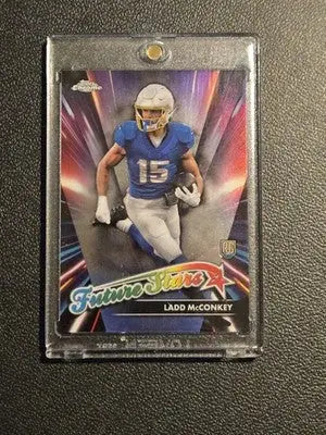2024 Topps Chrome #FS-13 Ladd McConkey Future Stars Refractor - Football Card Single