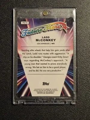 2024 Topps Chrome #FS-13 Ladd McConkey Future Stars Refractor - Football Card Single