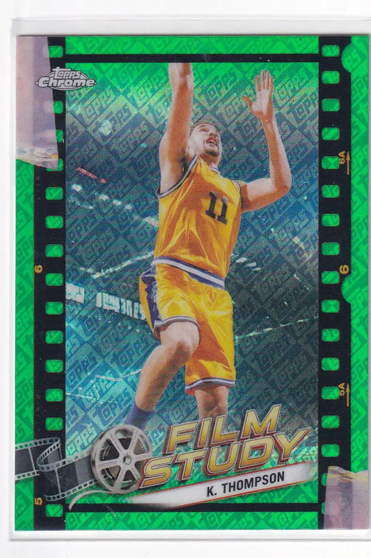 2024 TOPPS CHROME #FS-8 KLAY THOMPSON GREEN LOGO- GOLDEN STATE WARRIORS - Basketball Card Single