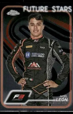 2024 Topps Chrome Future Stars Noel León #61 Future Stars Auto Racing - Racing Card Single