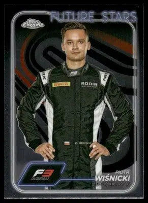 2024 Topps Chrome Future Stars Piotr Wisnicki #72 Auto Racing - Racing Card Single
