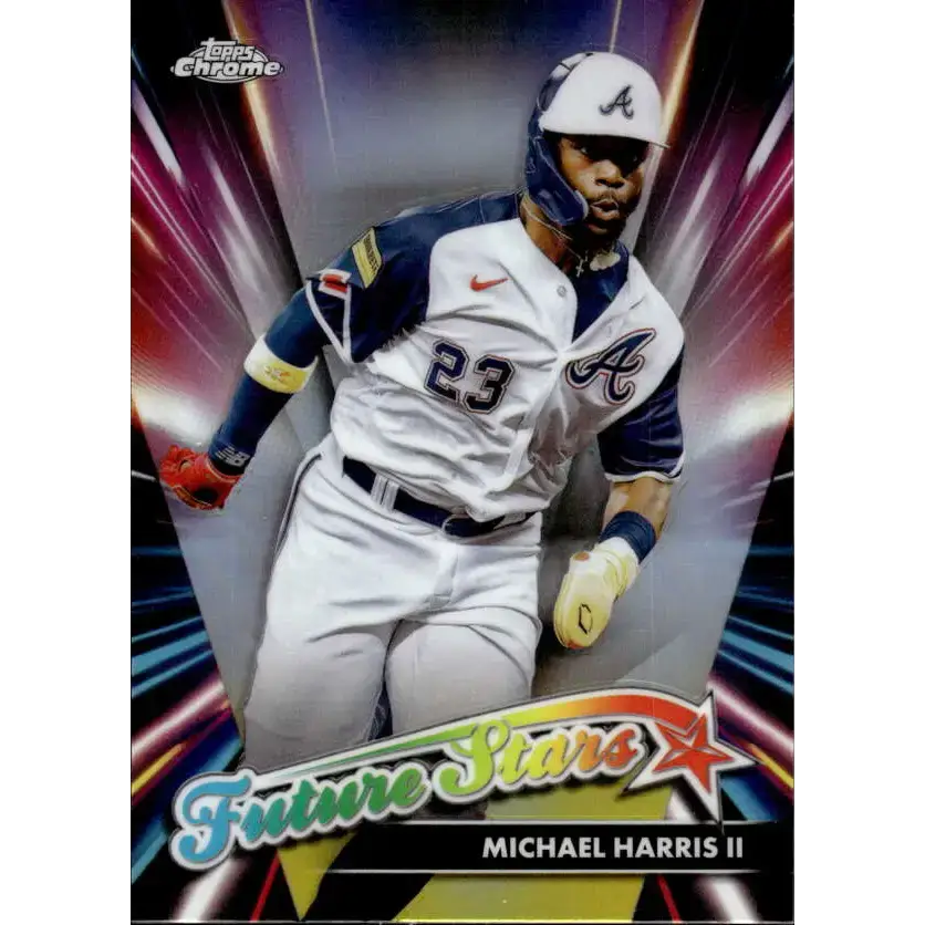 2024 Topps Chrome Future Stars Refractor #FS-10 Michael Harris II NM-MT Atlanta Braves Baseball Card - Baseball Card