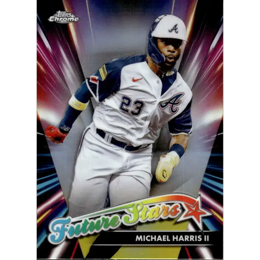 2024 Topps Chrome Future Stars Refractor #FS-10 Michael Harris II NM-MT Atlanta Braves Baseball Card - Baseball Card