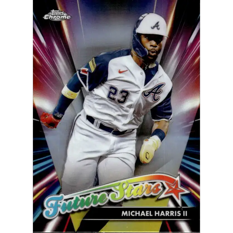 2024 Topps Chrome Future Stars Refractor #FS-10 Michael Harris II NM-MT Atlanta Braves Baseball Card - Baseball Card