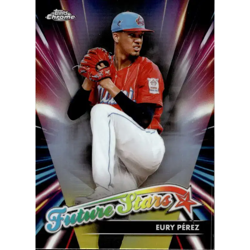 2024 Topps Chrome Future Stars Refractor #FS-11 Eury Perez NM-MT Miami Marlins Baseball Card - Baseball Card Single