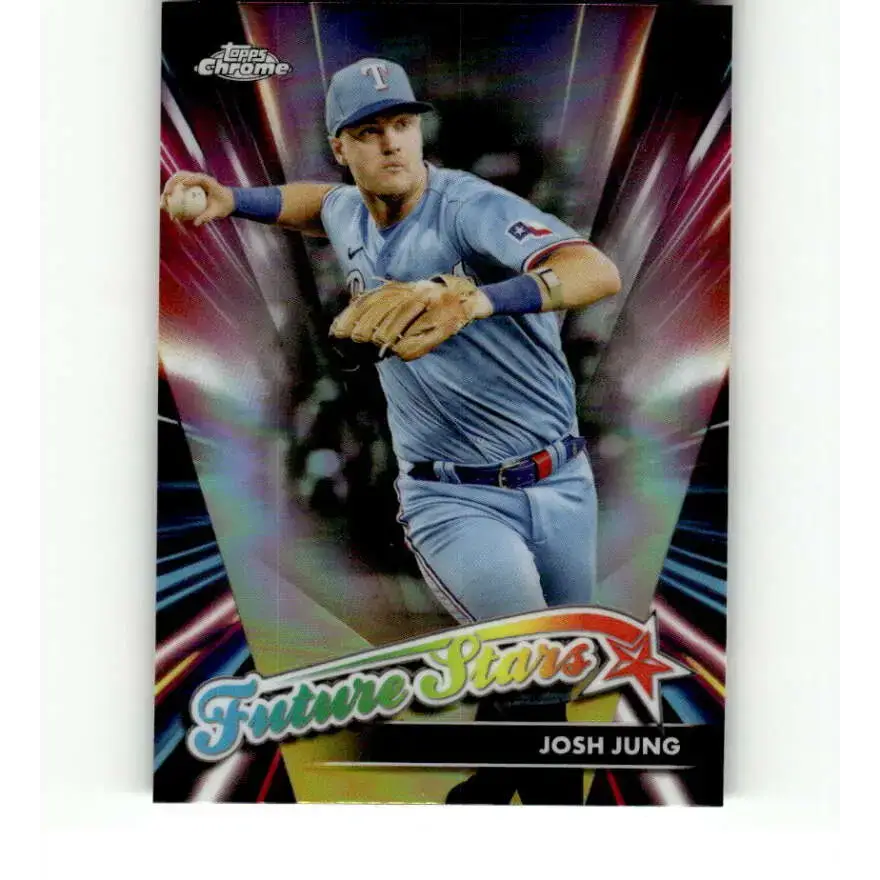 2024 Topps Chrome Future Stars Refractor #FS-13 Josh Jung NM-MT Texas Rangers Baseball Card - Baseball Card Single