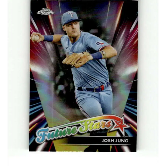 2024 Topps Chrome Future Stars Refractor #FS-13 Josh Jung NM-MT Texas Rangers Baseball Card - Baseball Card Single