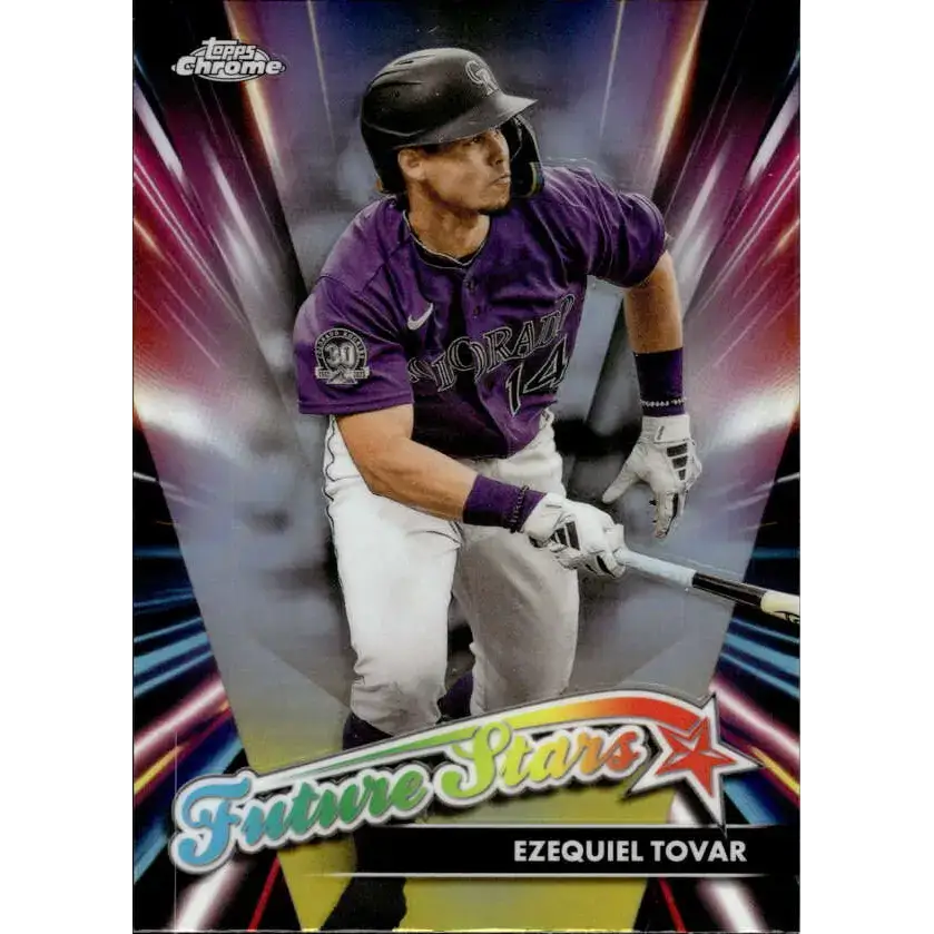 2024 Topps Chrome Future Stars Refractor #FS-19 Ezequiel Tovar NM-MT Colorado Rockies Baseball Card - Baseball Card