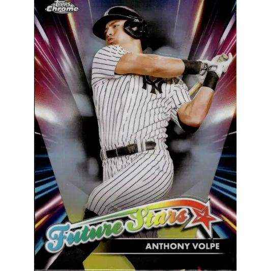2024 Topps Chrome Future Stars Refractor #FS-5 Anthony Volpe NM-MT New York Yankees Baseball Card - Baseball Card Single