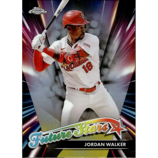 2024 Topps Chrome Future Stars Refractor #FS-6 Jordan Walker NM-MT St Louis Cardinals Baseball Card - Baseball Card